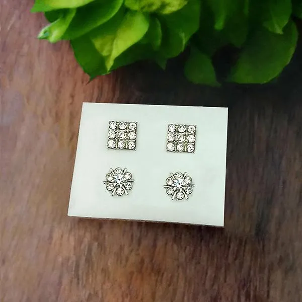 14Fashions Set of 2 Stud Earrings Combo - 1312136