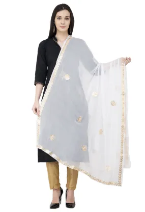 A R SILK Golden Color Fancy Silk Dupattas and Chunnis