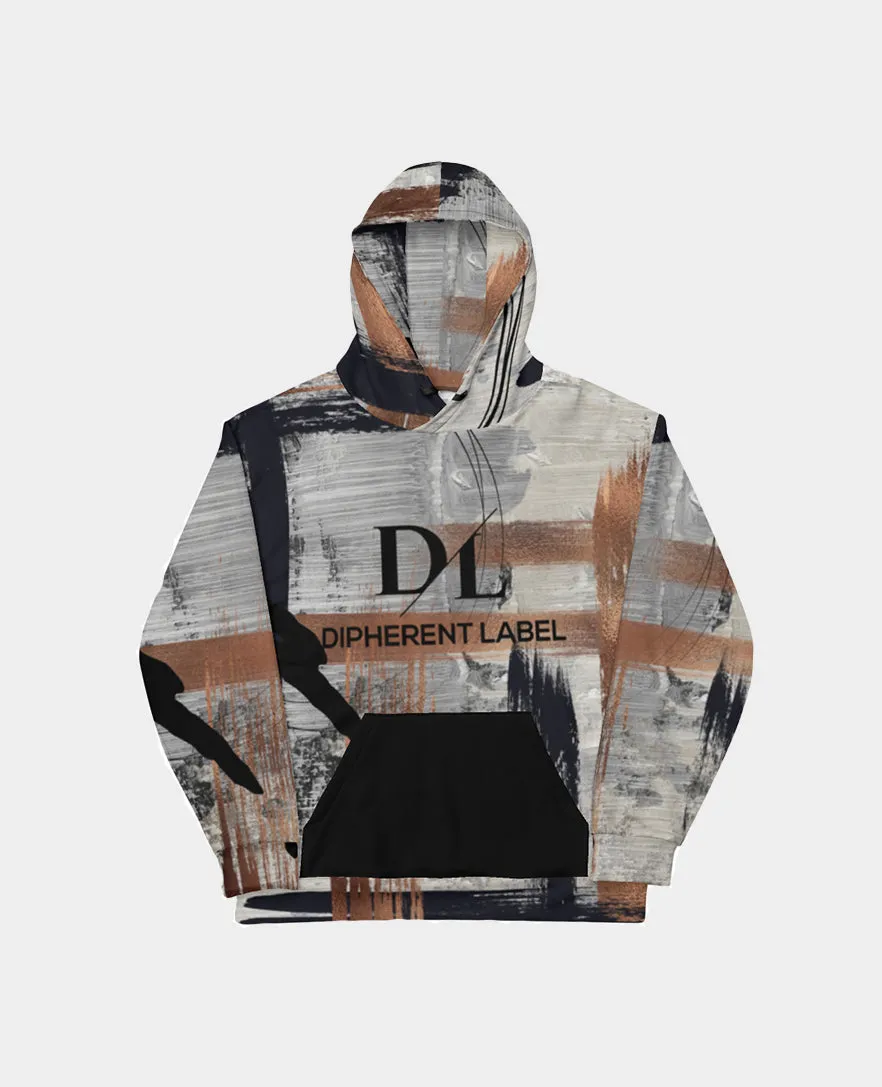 Abstract Brushed Fleece Hoodie