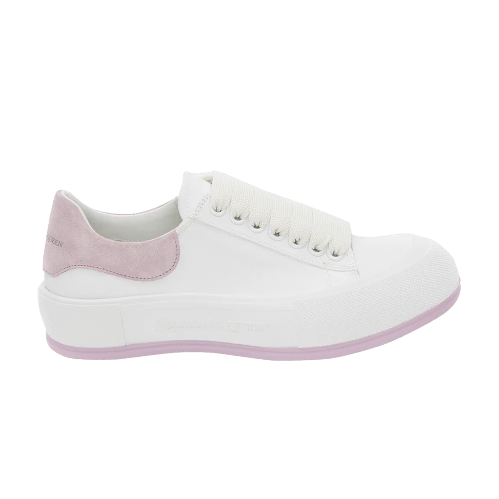 Alexander McQueen Wmns Deck Lace Plimsoll 'White Lilac'