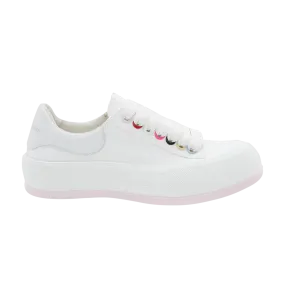 Alexander McQueen Wmns Deck Lace Plimsoll 'White Multi'