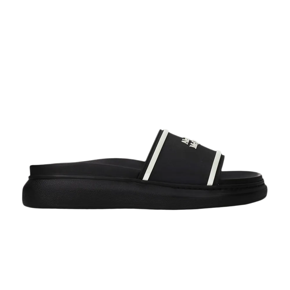 Alexander McQueen Wmns Oversized Hybrid Signature Slide 'Black White'