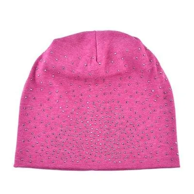 Autumn Knitted Solid Color Beanie Hats for Women