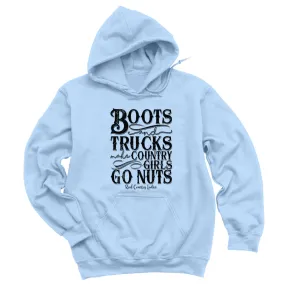 Boots And Trucks Black Print Hoodies & Long Sleeves