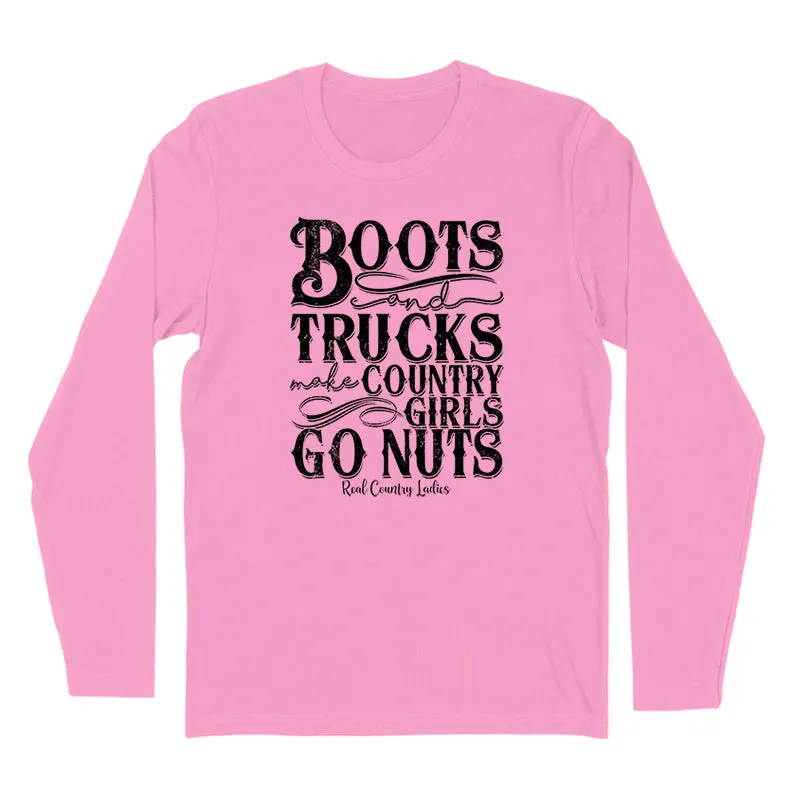 Boots And Trucks Black Print Hoodies & Long Sleeves