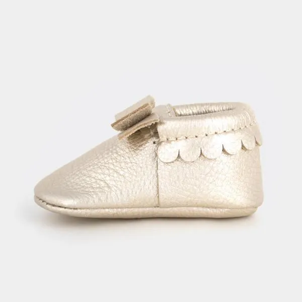 Bow Moccasin - Platinum