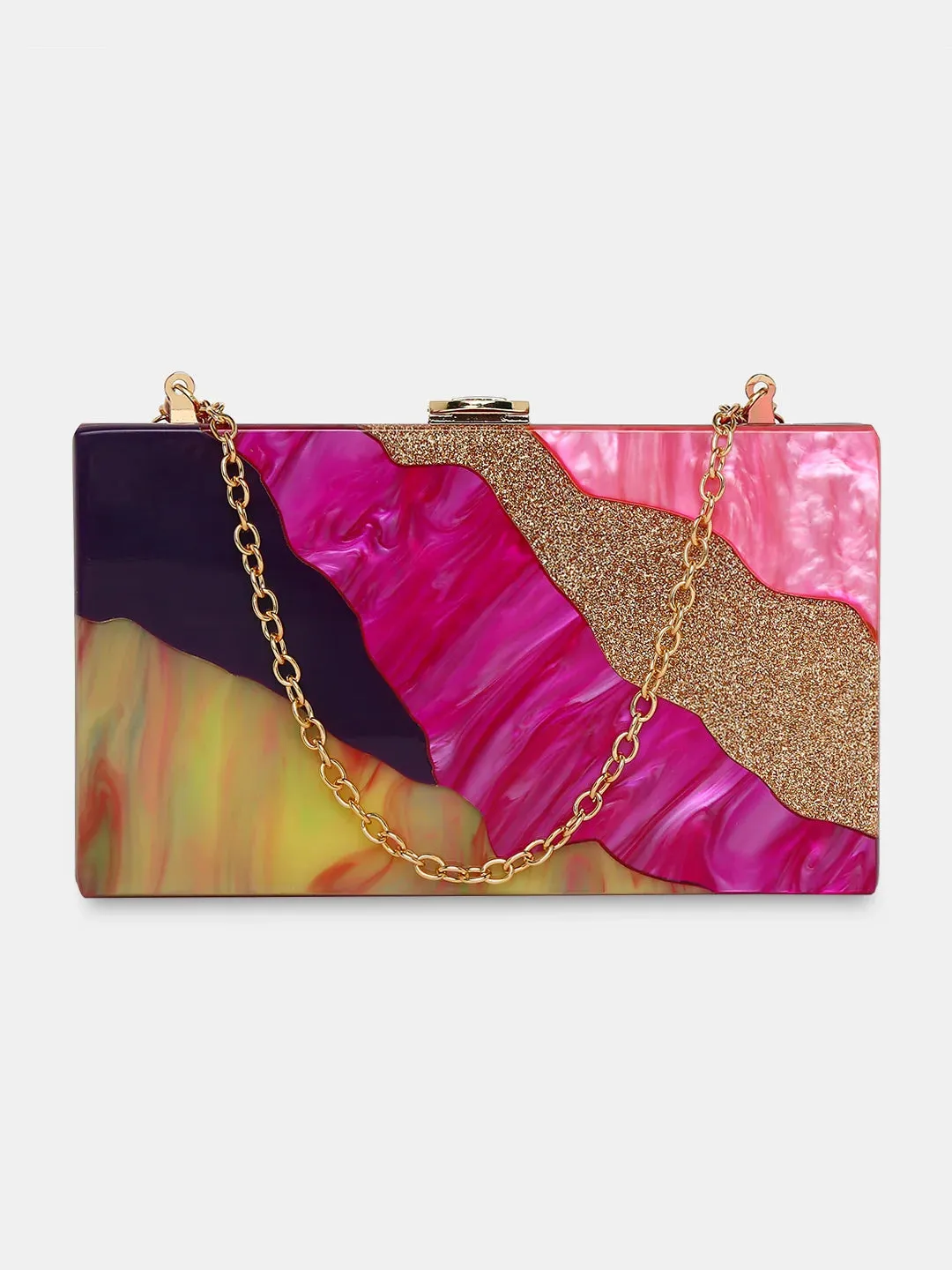 Caprese Gaida Clutch Small Fuchsia