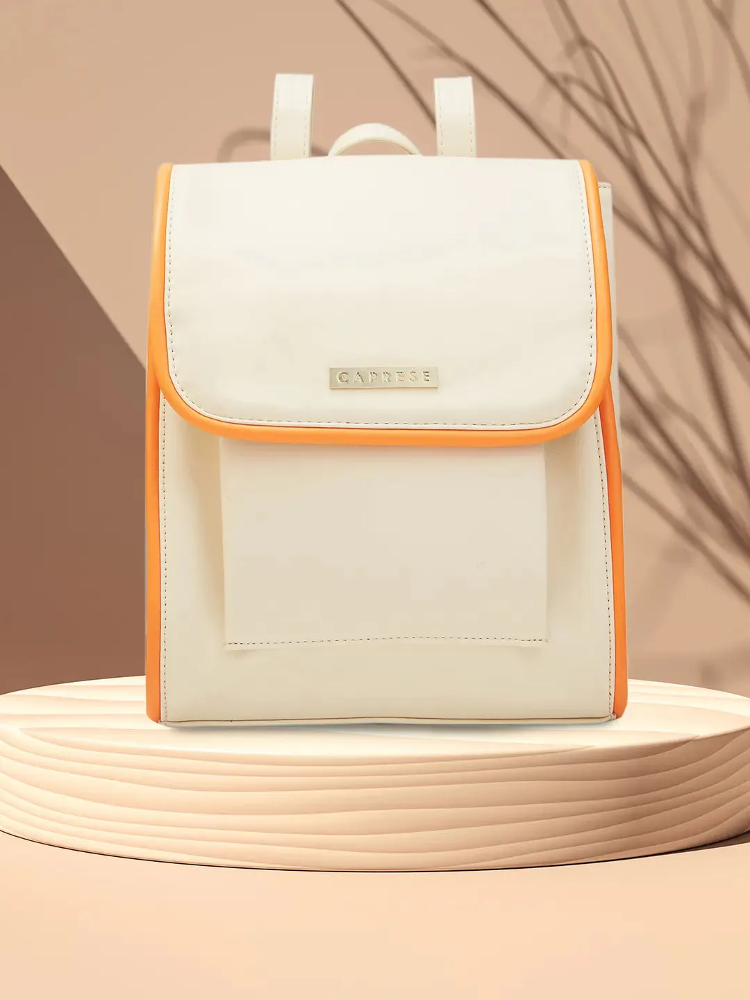 Caprese Gracie Backpack Medium Cream