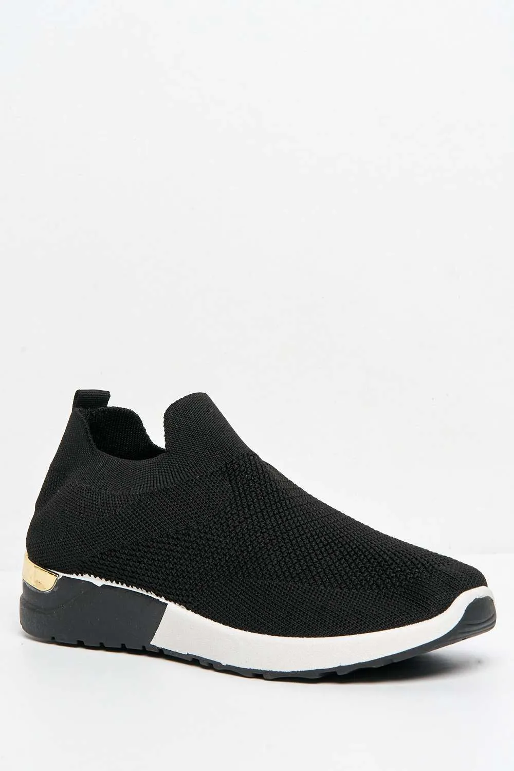 Chelsey Slip On Trainers in Black