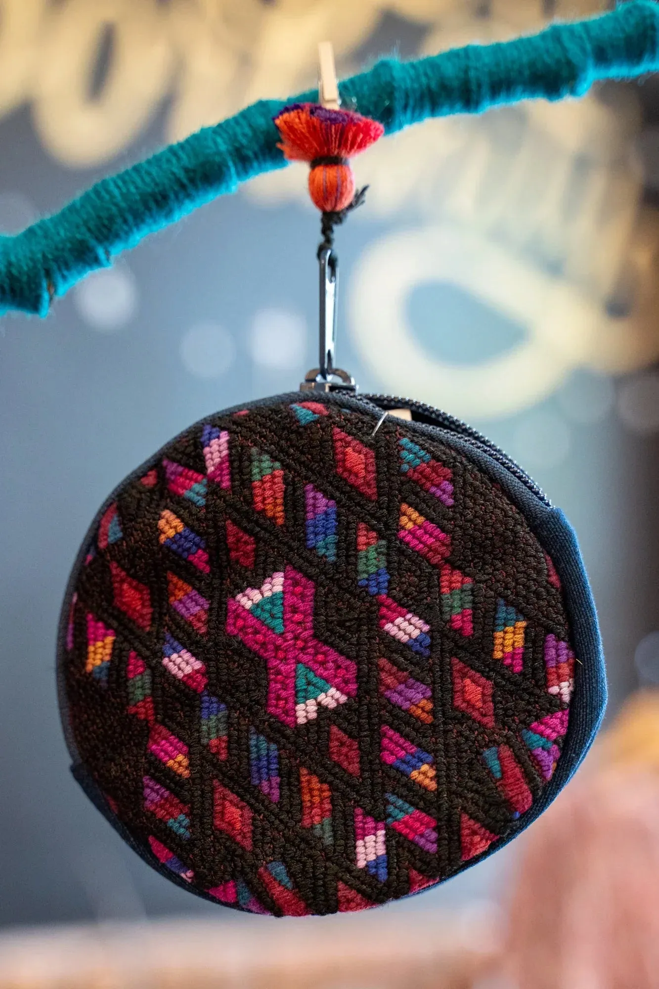 Circular Huipil Coin Purse