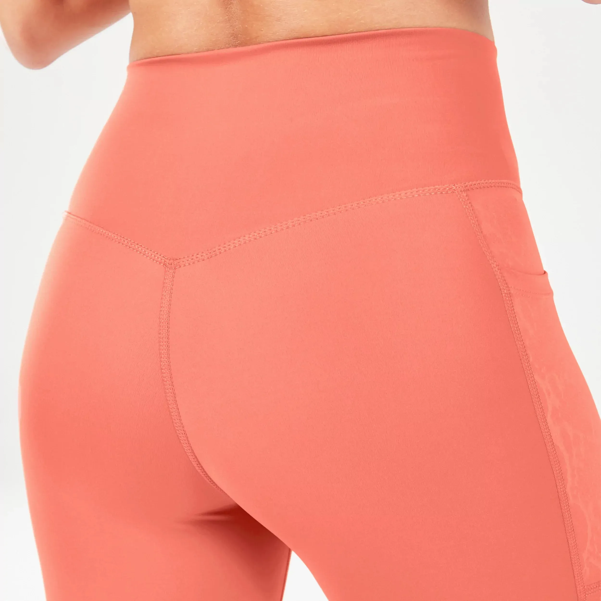 Core Panel Leggings - Mineral Red