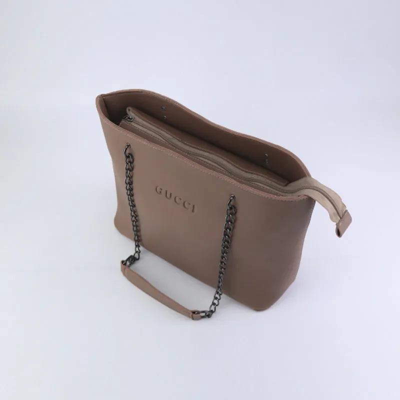 Crossbody Shoulder Purse Bag For Women, Large Capacity Tote Bag With Mini Pouch And Chain Strap (2pcs)