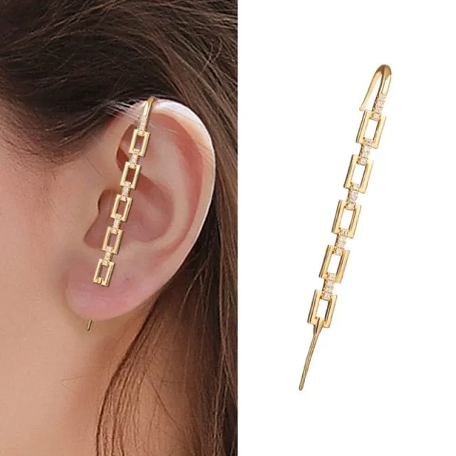 Ear Wrap Crawler Hook Earrings