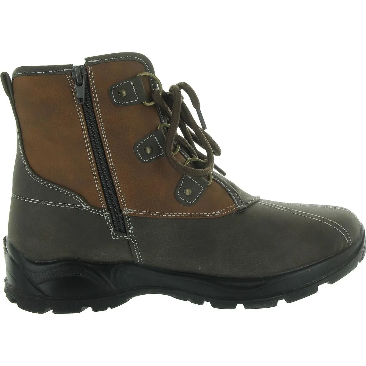 Easy Dry by Easy Street Womens Arctic Faux Leather Pull On Winter & Snow Boots