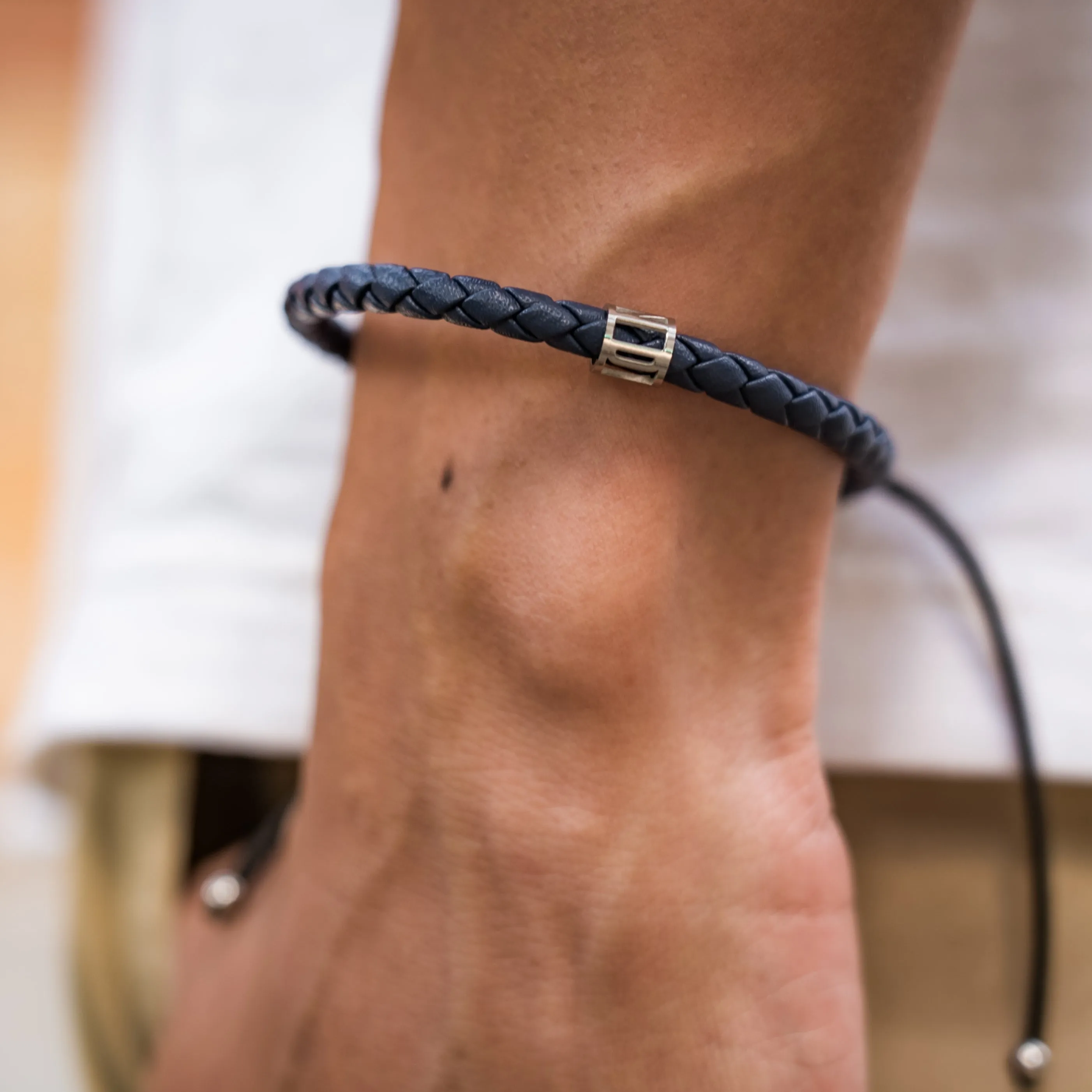 End It Men's Leather Bracelet