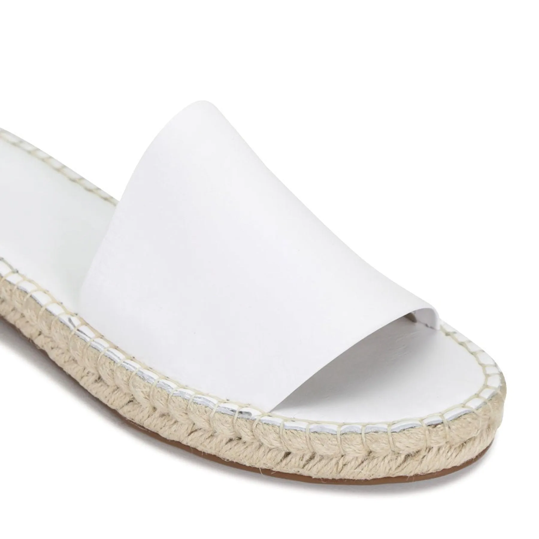 ESP LEATHER ESPADRILLE SLIDE