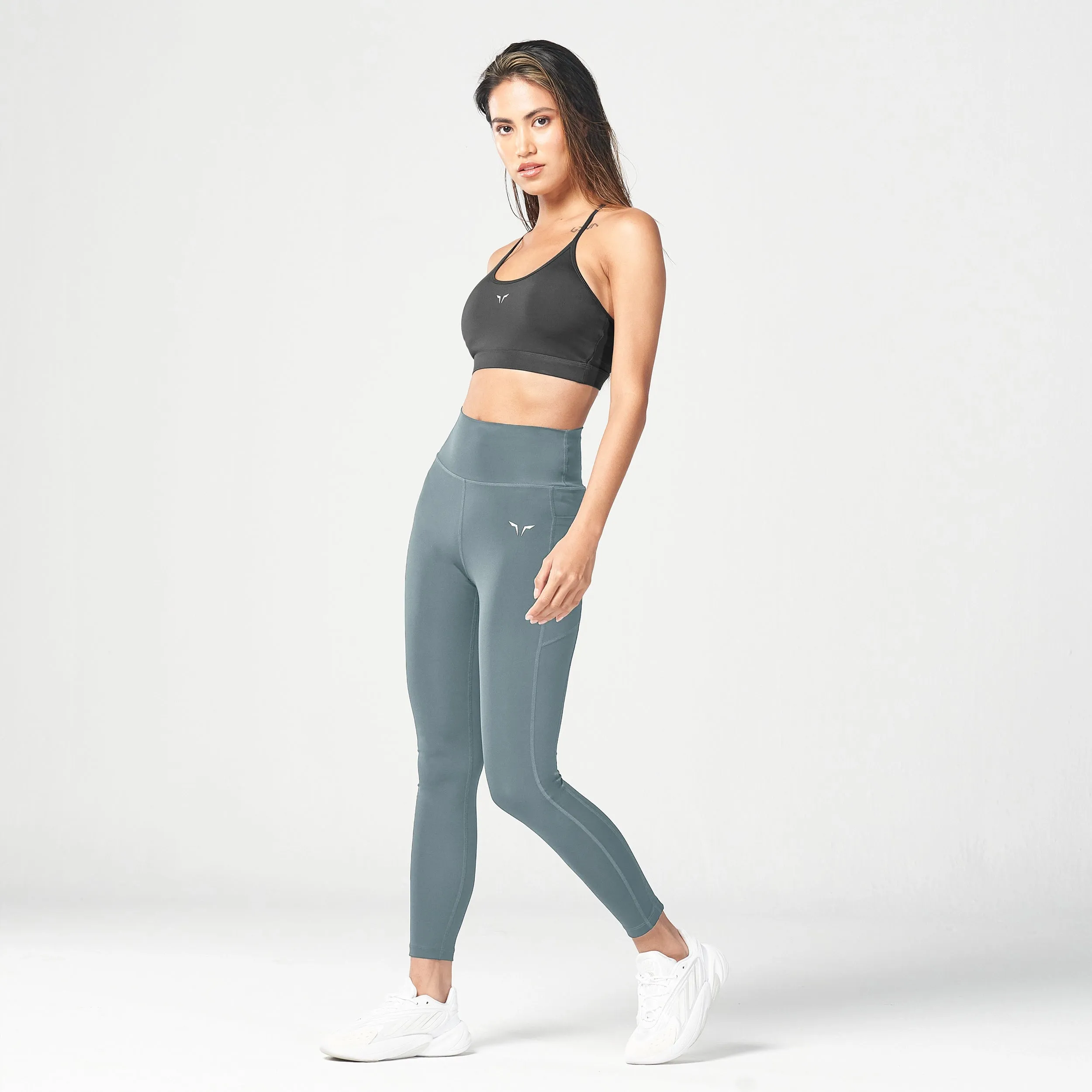 Essential Cropped Leggings 24" - Stormy Weather