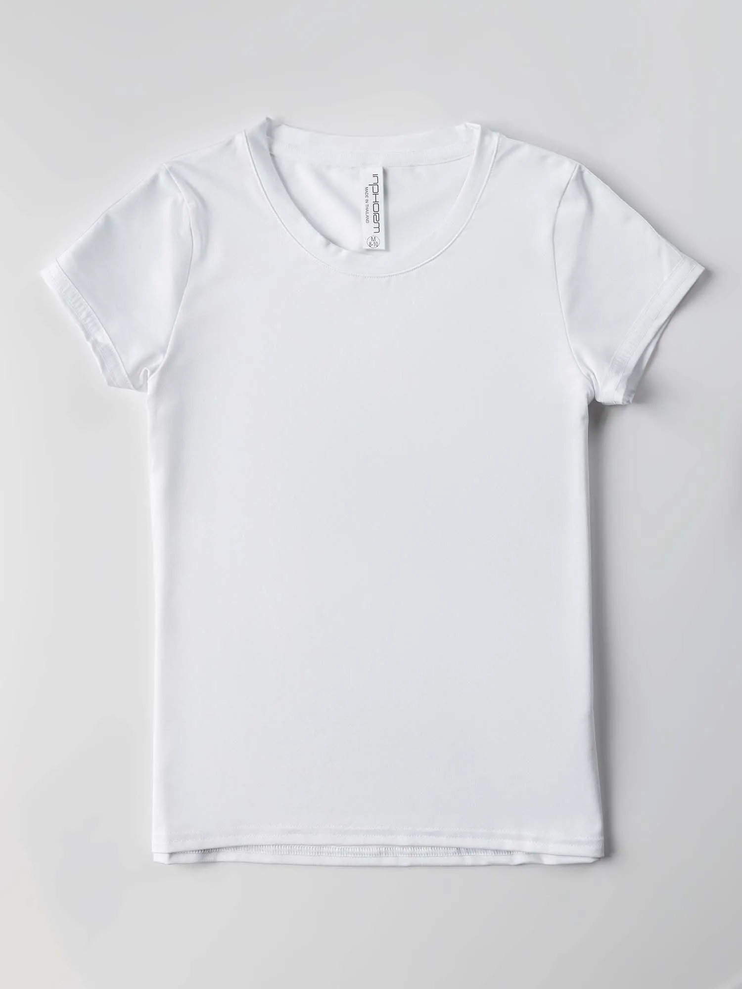 Girls Classic Short Sleeve Crew Neck - White