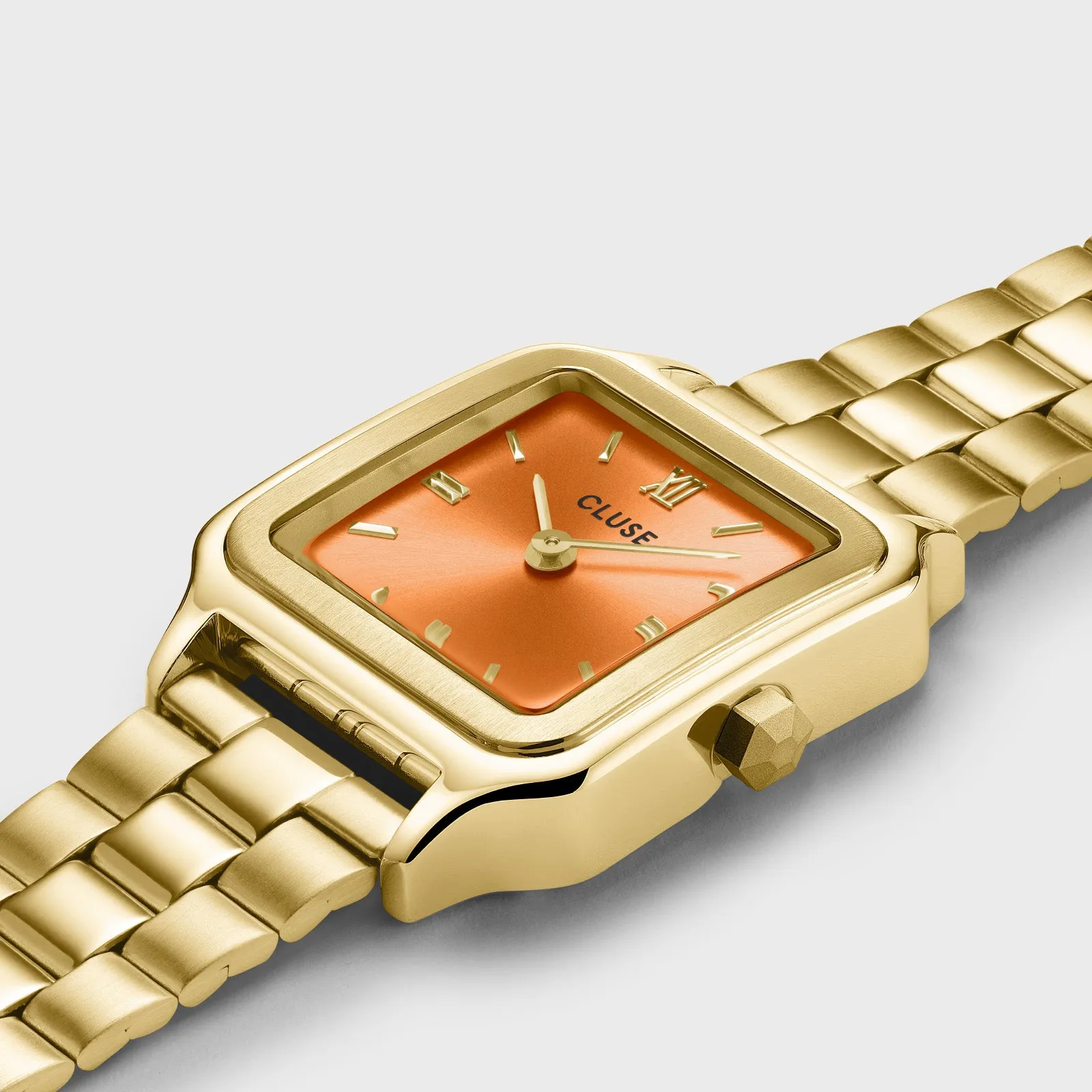 Gracieuse Petite Watch Steel, Apricot, Gold Colour