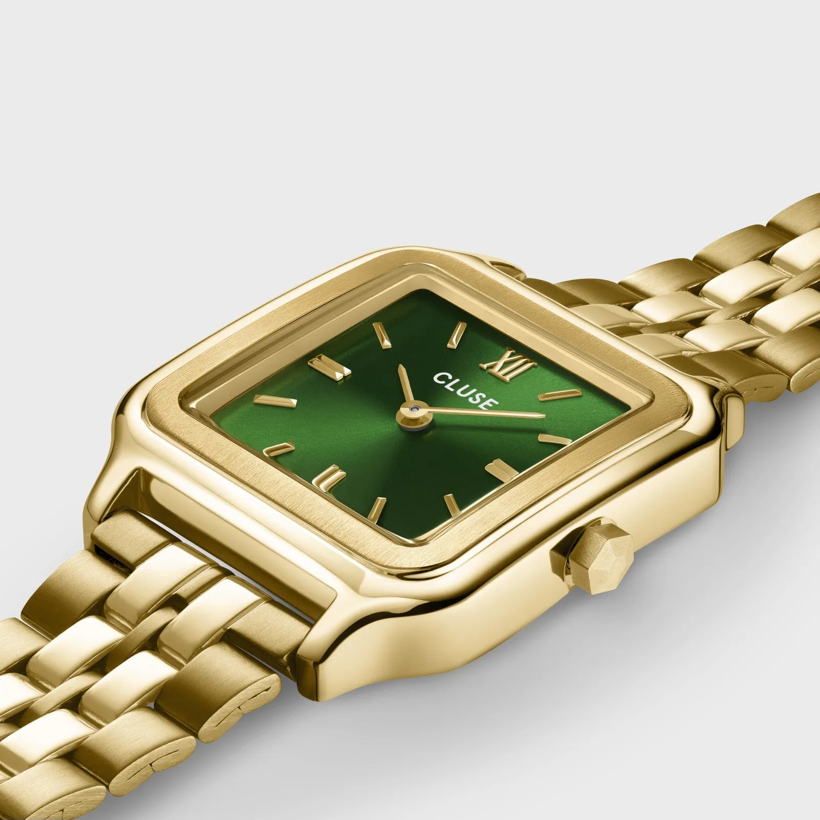 Gracieuse Watch Steel, Forest Green, Gold Colour