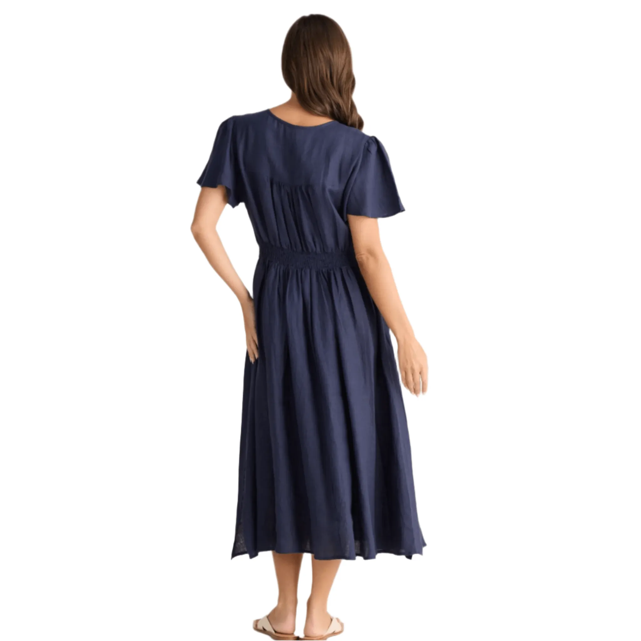 Holiday Trading Blossom Dress In Navy