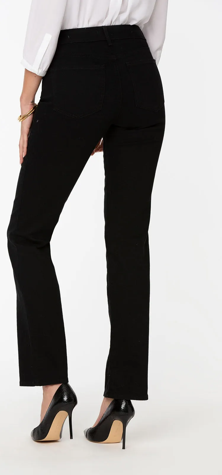 Marilyn Straight Jeans Zwart Premium Denim | Black