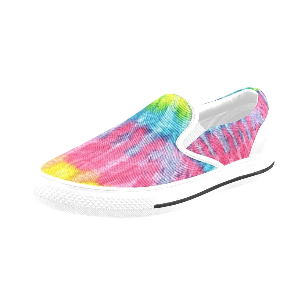 Multi Tie-dye Slip-on Canvas Women's Shoes