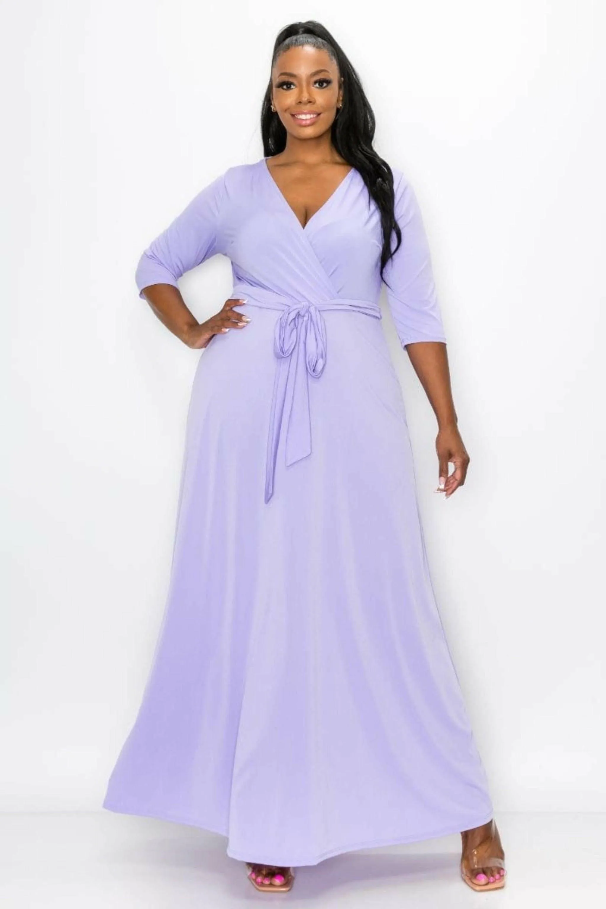 MY GODDESS TWIST FRONT MAXI DRESS