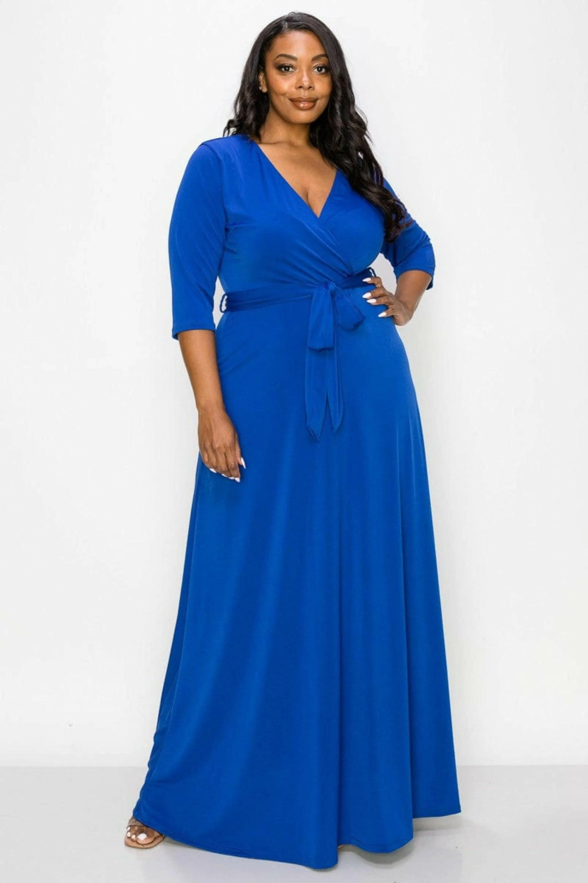 MY GODDESS TWIST FRONT MAXI DRESS