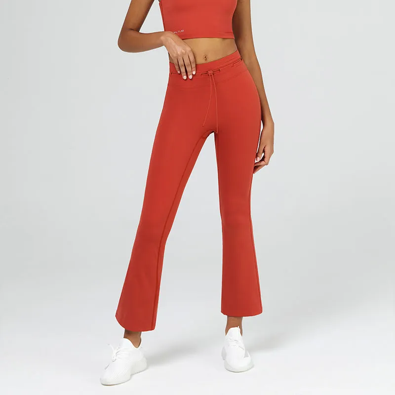 Naked Feeling Tummy Control Drawstring Flares