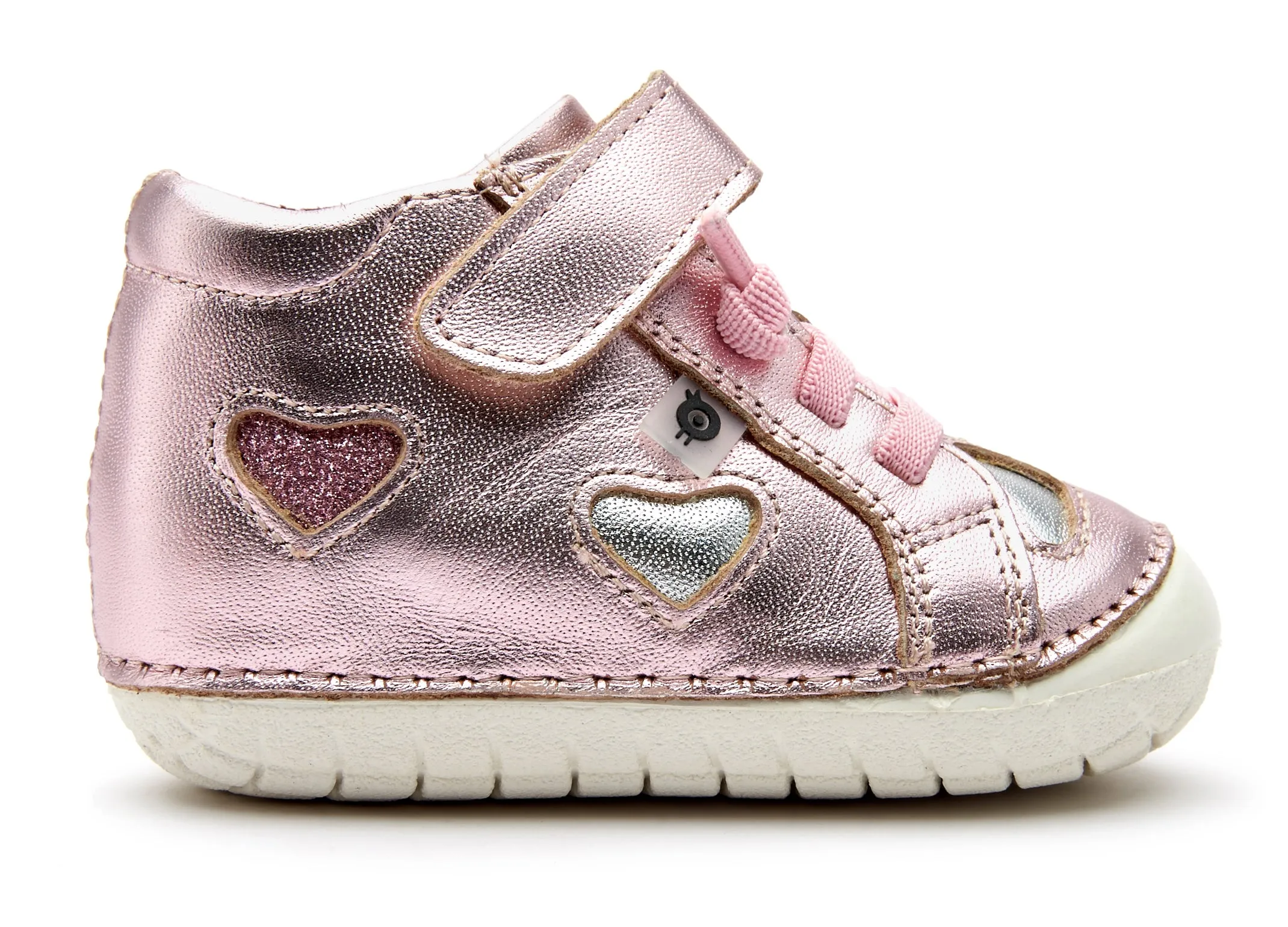 Old Soles Girl's 4084 Love-Ly Pave Sneakers - Pink Frost/Glam Pink/Silver