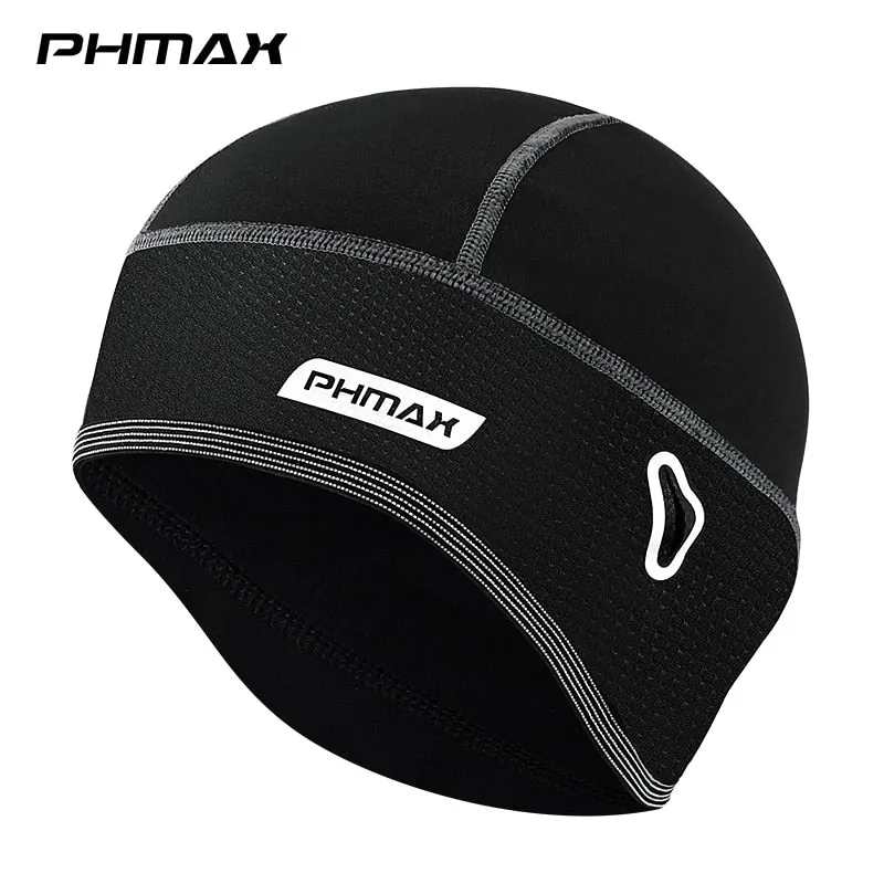 PHMAX Winter Cap Thermal Fleece Beenie Ski Cap MTB Bike Bandana Headband Camping, Cycling Helmet Hat Running Riding Motorcycle Headwear