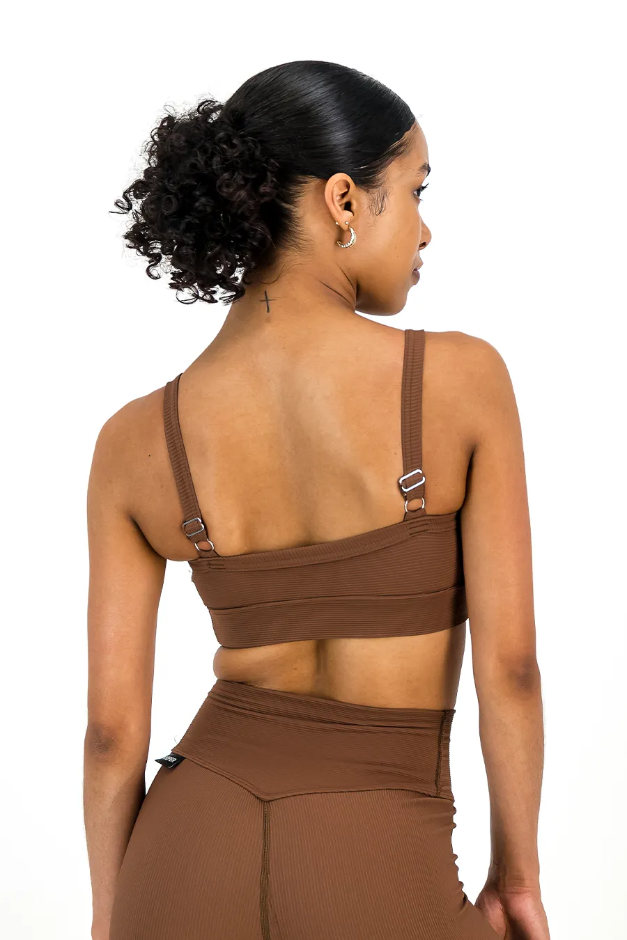 Rib Aspire Bralette | Mocha