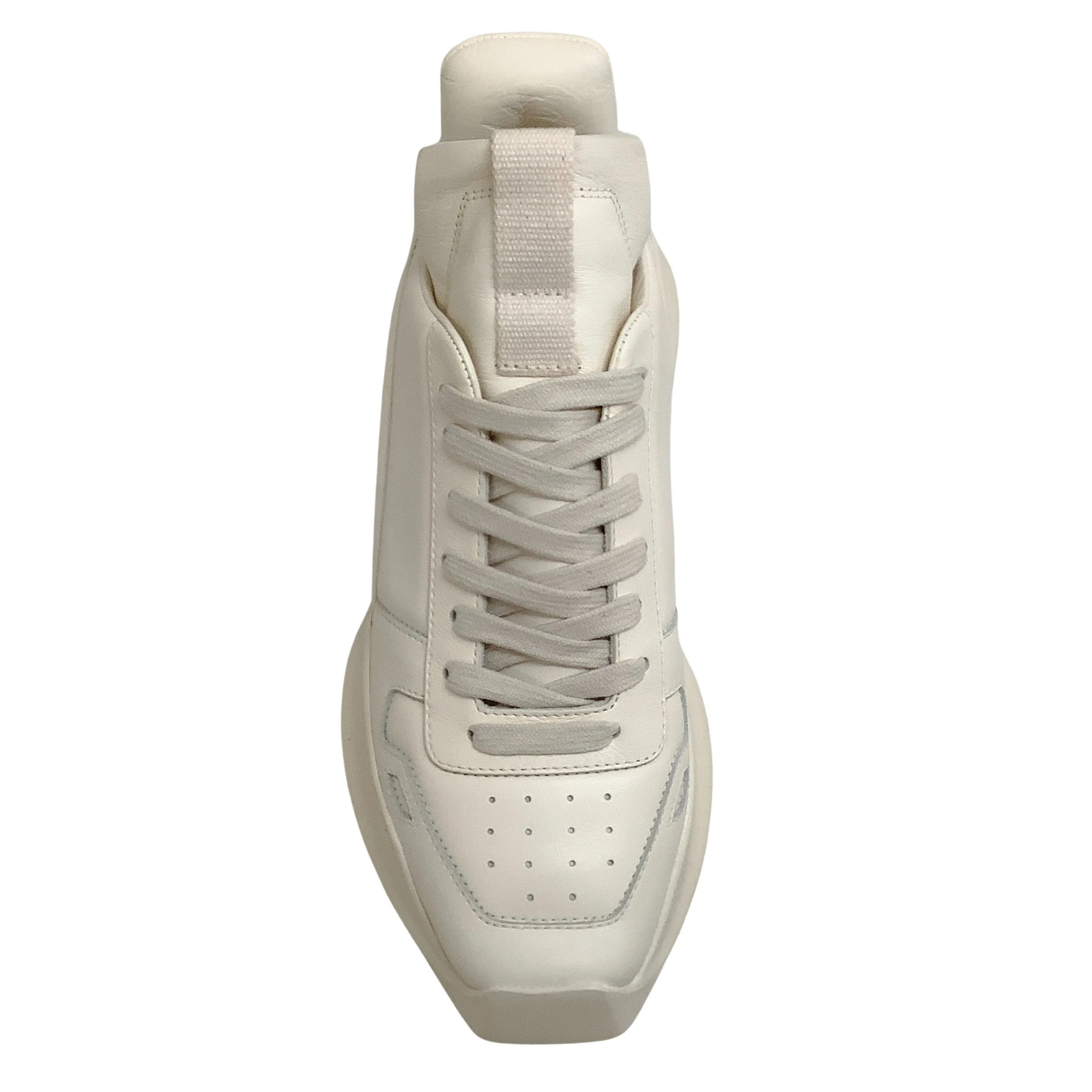 Rick Owens Milk Leather Geth Runner Sneakers