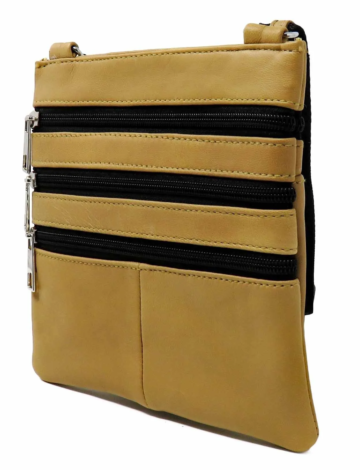 Slim Lightweight Leather Crossbody Purse