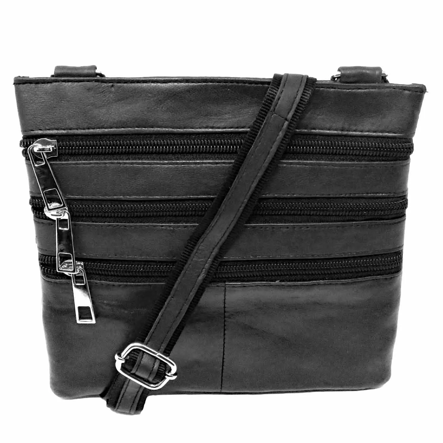 Slim Lightweight Leather Crossbody Purse