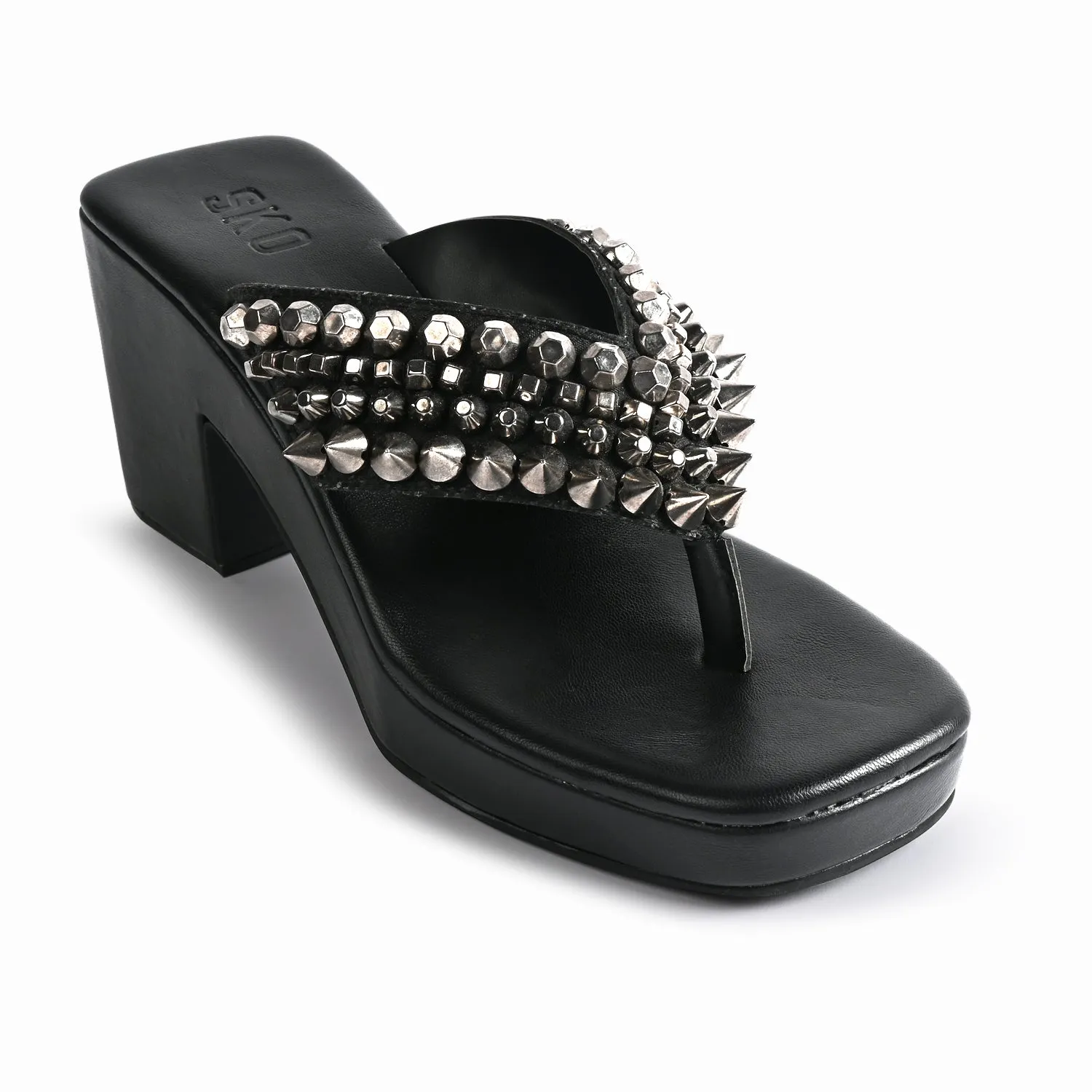 Studded Thong Platforms For Women