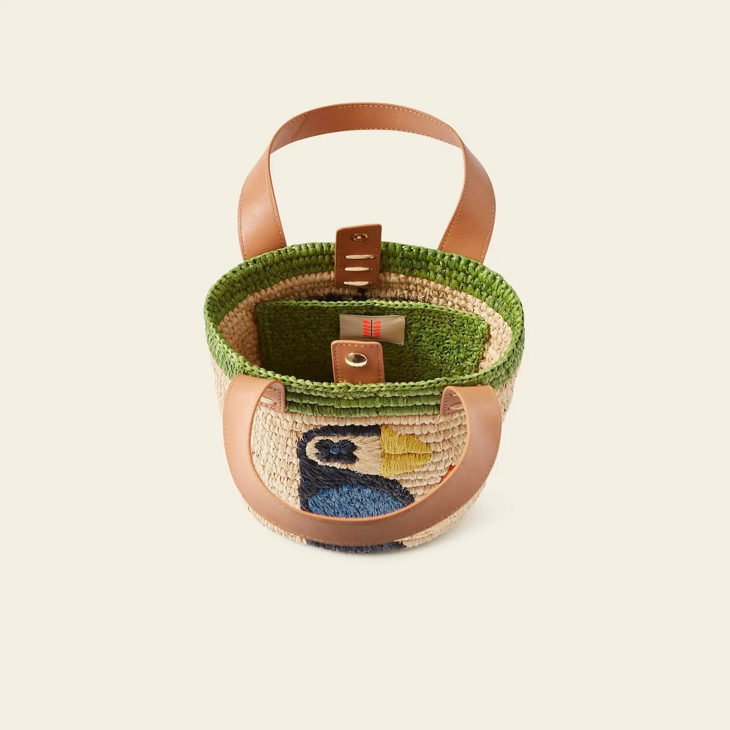 Sunday Mini Basket Bag - Puffin Green