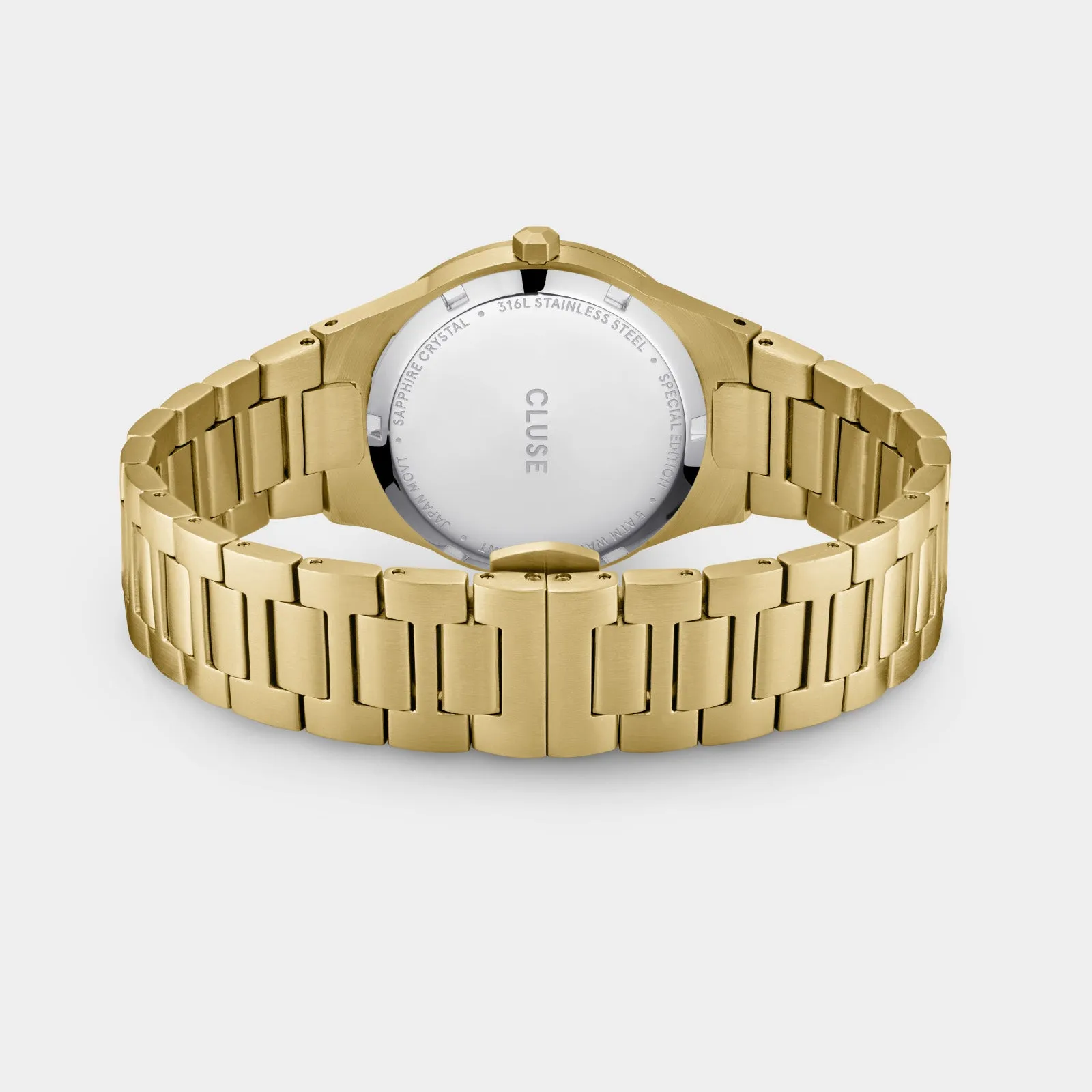 Vigoureux Automatic Watch, White MOP, Gold Colour.