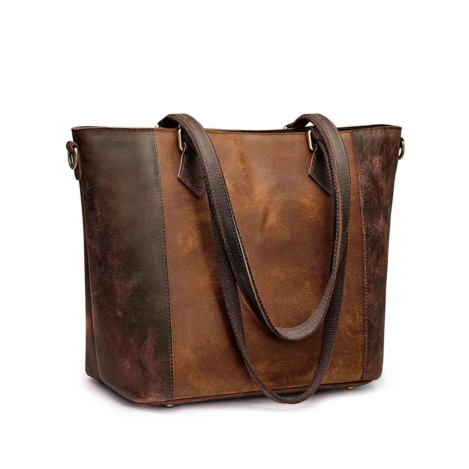 Vintage Women Leather Tote Bag