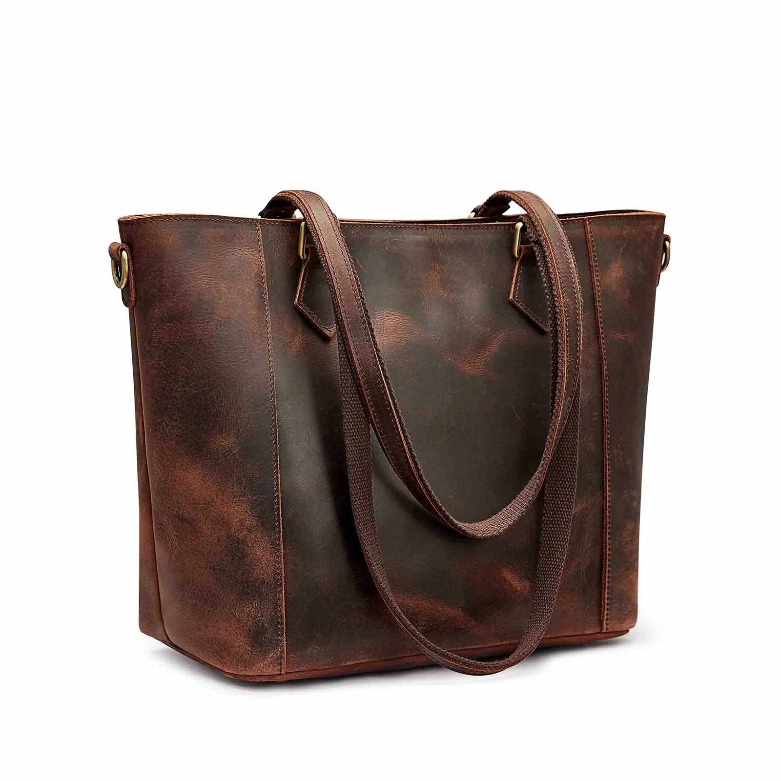 Vintage Women Leather Tote Bag