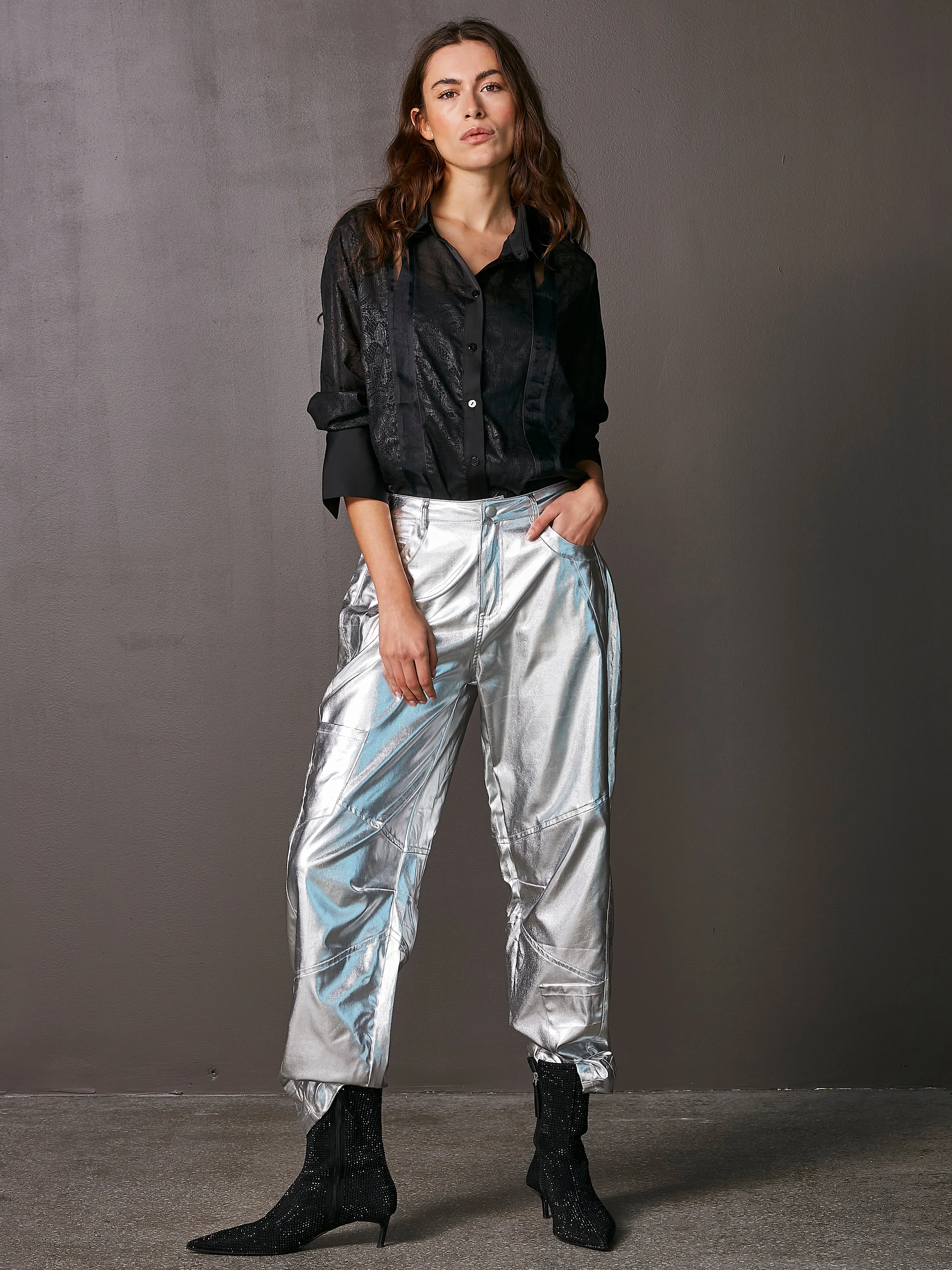 VIOL trousers - Silver