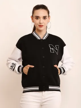 Women 2-Tone Fleece Jacket