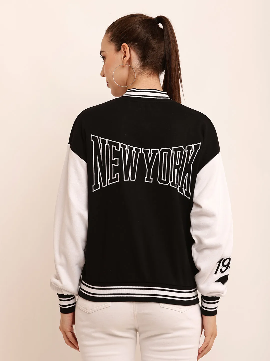 Women 2-Tone Fleece Jacket