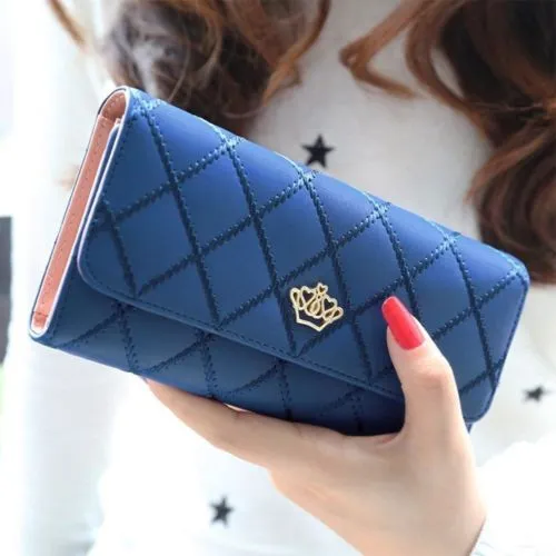 Women Lady Clutch Leather Wallet Long Card Holder Phone Bag Case Purse Handbag  Multi-Function Coin Purses Smart Bag