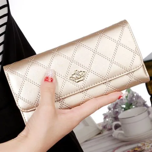 Women Lady Clutch Leather Wallet Long Card Holder Phone Bag Case Purse Handbag  Multi-Function Coin Purses Smart Bag