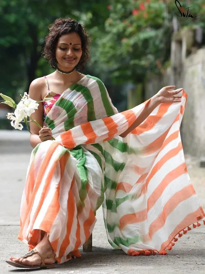 Women Tiranga Saree Special For Independence day