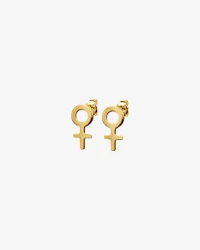 Women Unite small studs gold