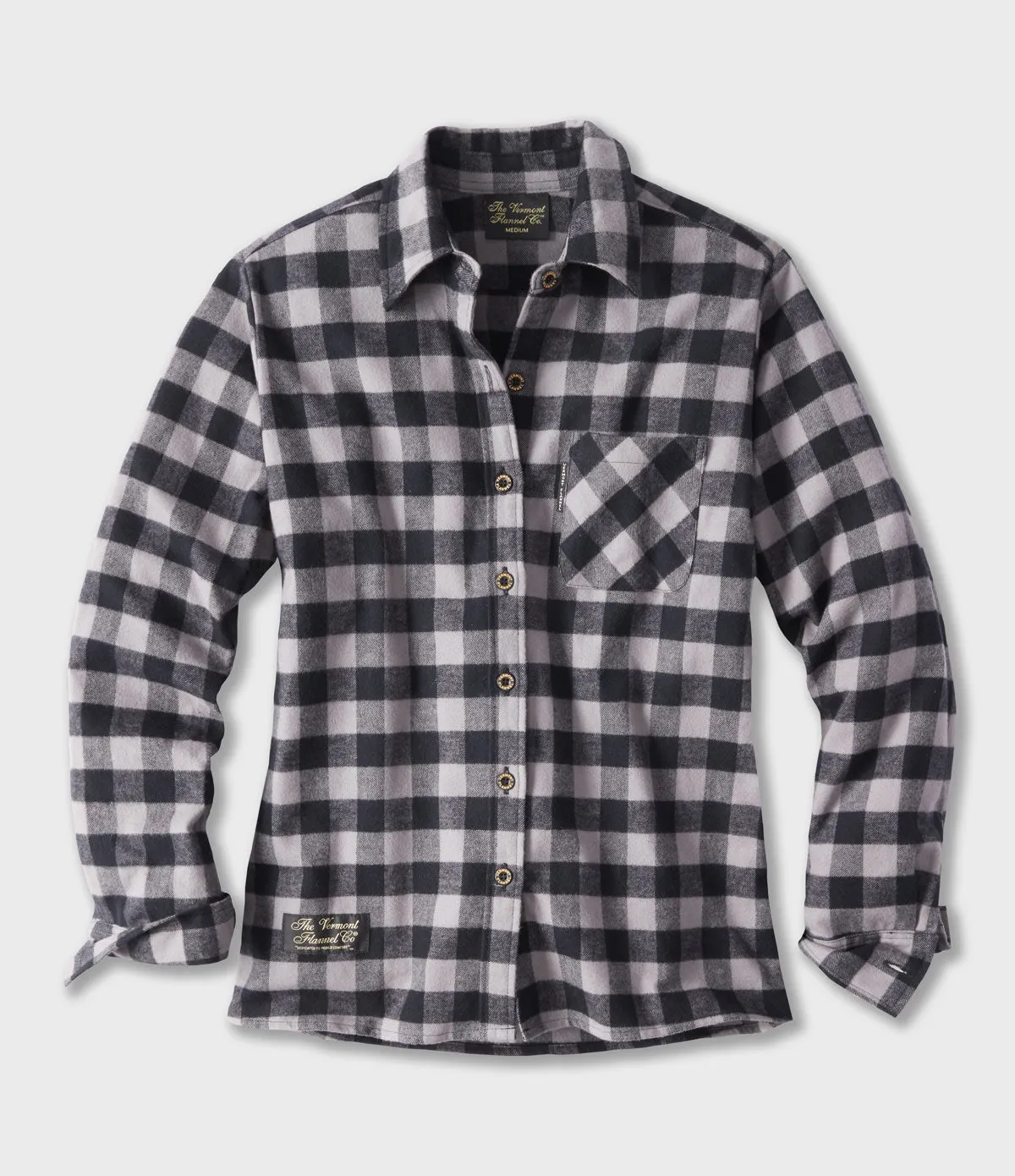 Women's Classic Flannel Shirt  - Gray Buffalo