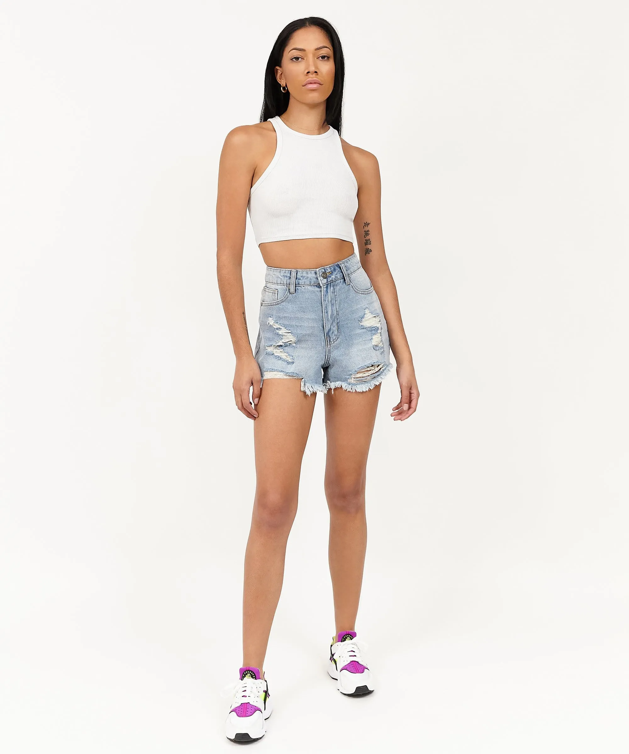 Womens Ella Denim Shorts